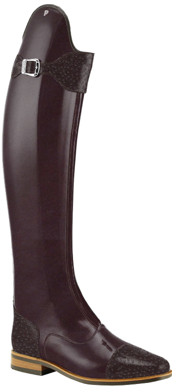 Petrie Superior 39W 47/42 Custom Oxblood/Dark Brown Ostrich/Brown Patent