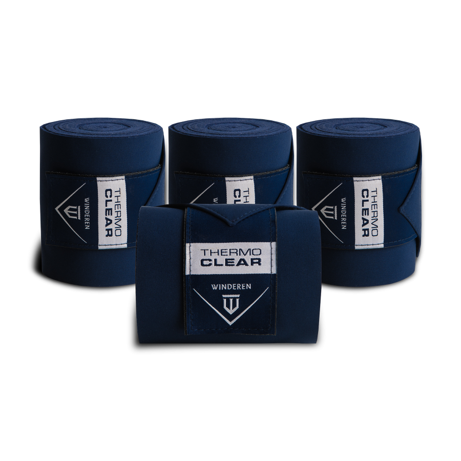 Winderen Thermo Clear Stable Bandages- Navy - set of 4
