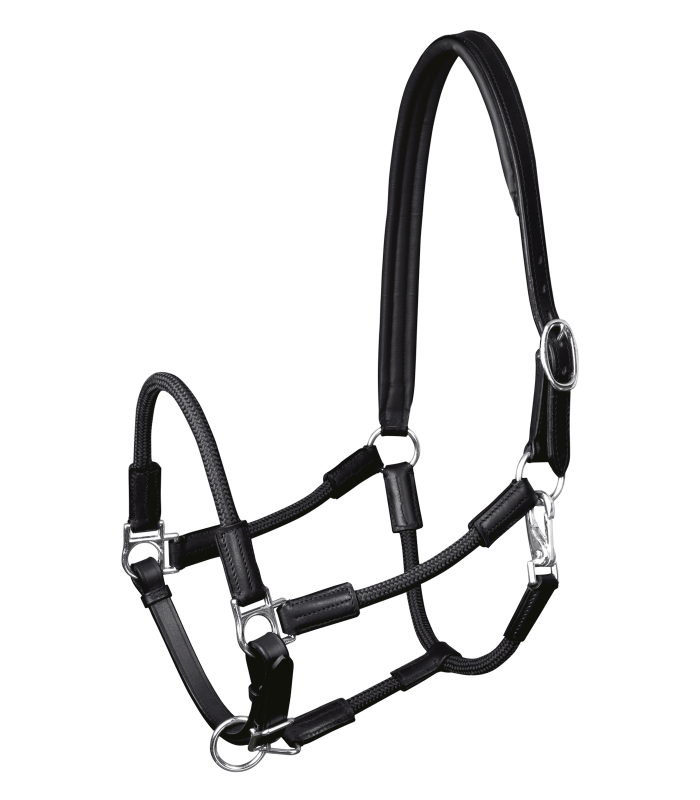 Waldhausen Nevada Halter - Pony - Black/Silver - CLEARANCE!! Reg $59.95