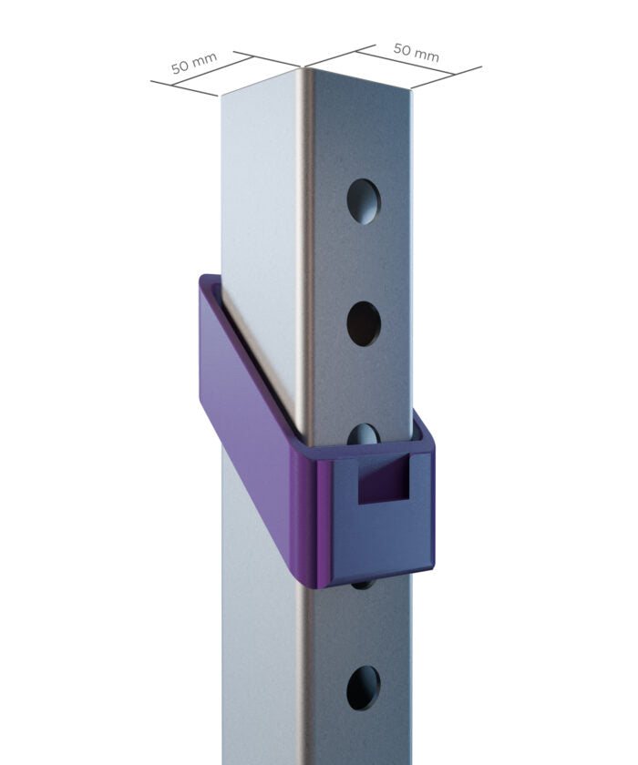 Purple Horse Whip Holder - Duo Locker - Purple