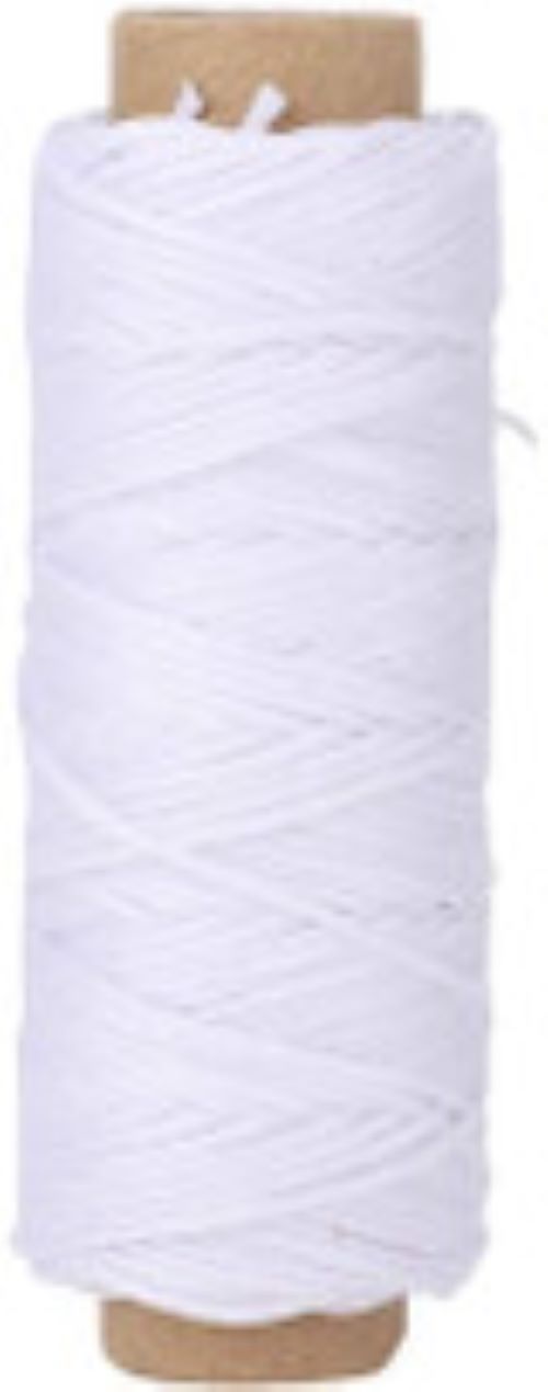 Waxed Braiding Thread - 50 m - White/Black/Brown