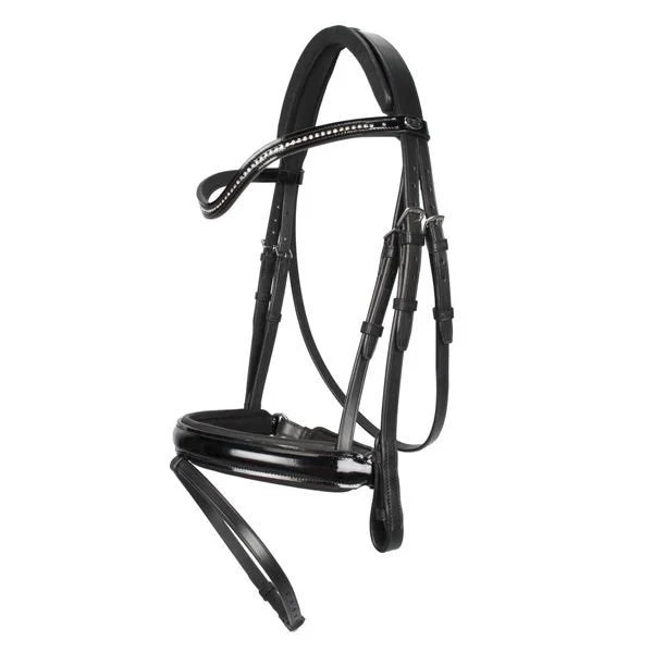 NEW - Passier Apollo Snaffle Bridle - Black Patent - Full *CLEARANCE* Reg $582.00