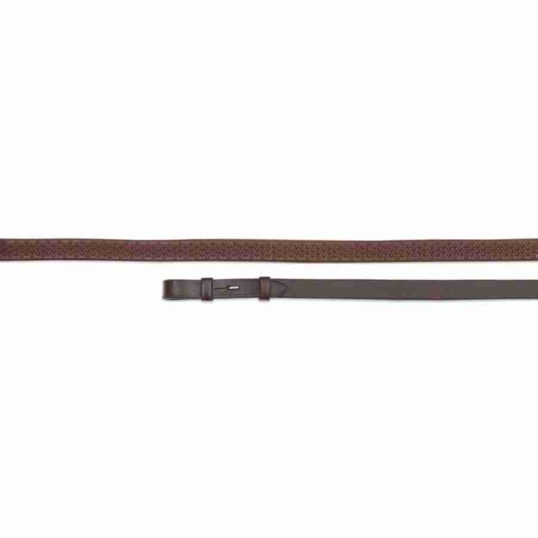 Shires Avignon Havana Rubber Grip Reins 54"