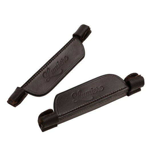 Lumiere Leather Blinkers - Full - Havana Brown