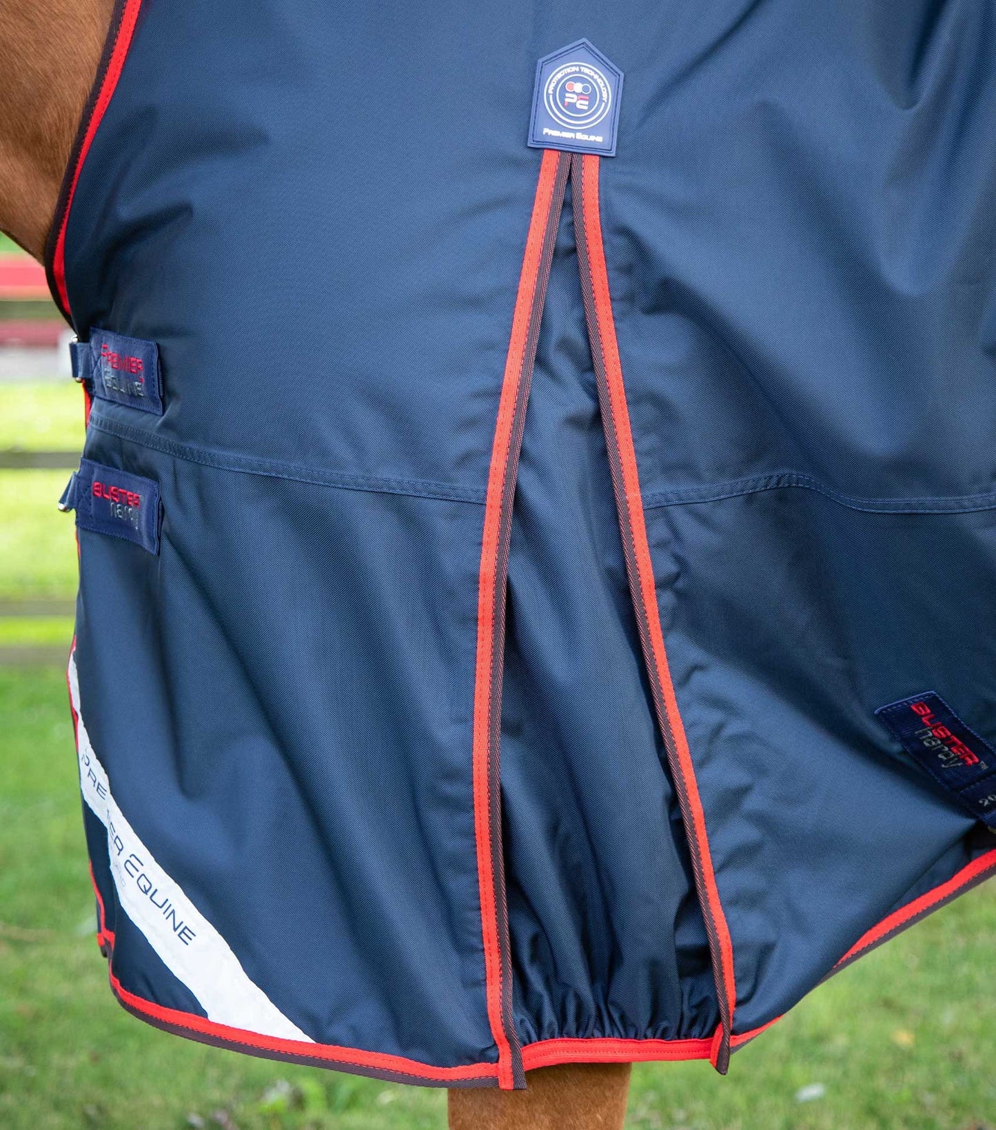 Premier Equine UK Buster Hardy 200g Half Neck Turnout Rug Navy