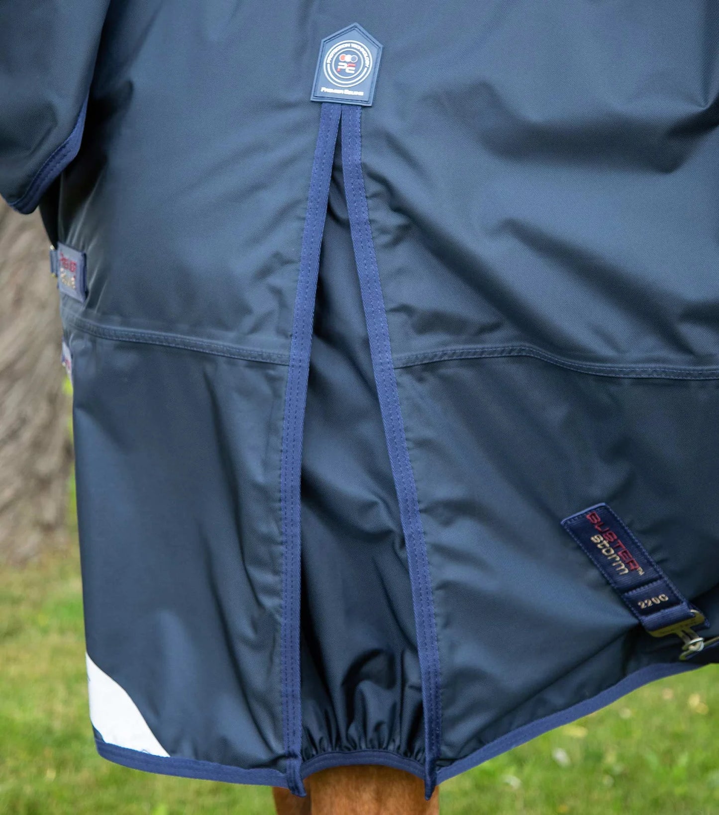Premier Equine UK Buster Storm 220g Combo Turnout Rug with Classic Neck - Navy