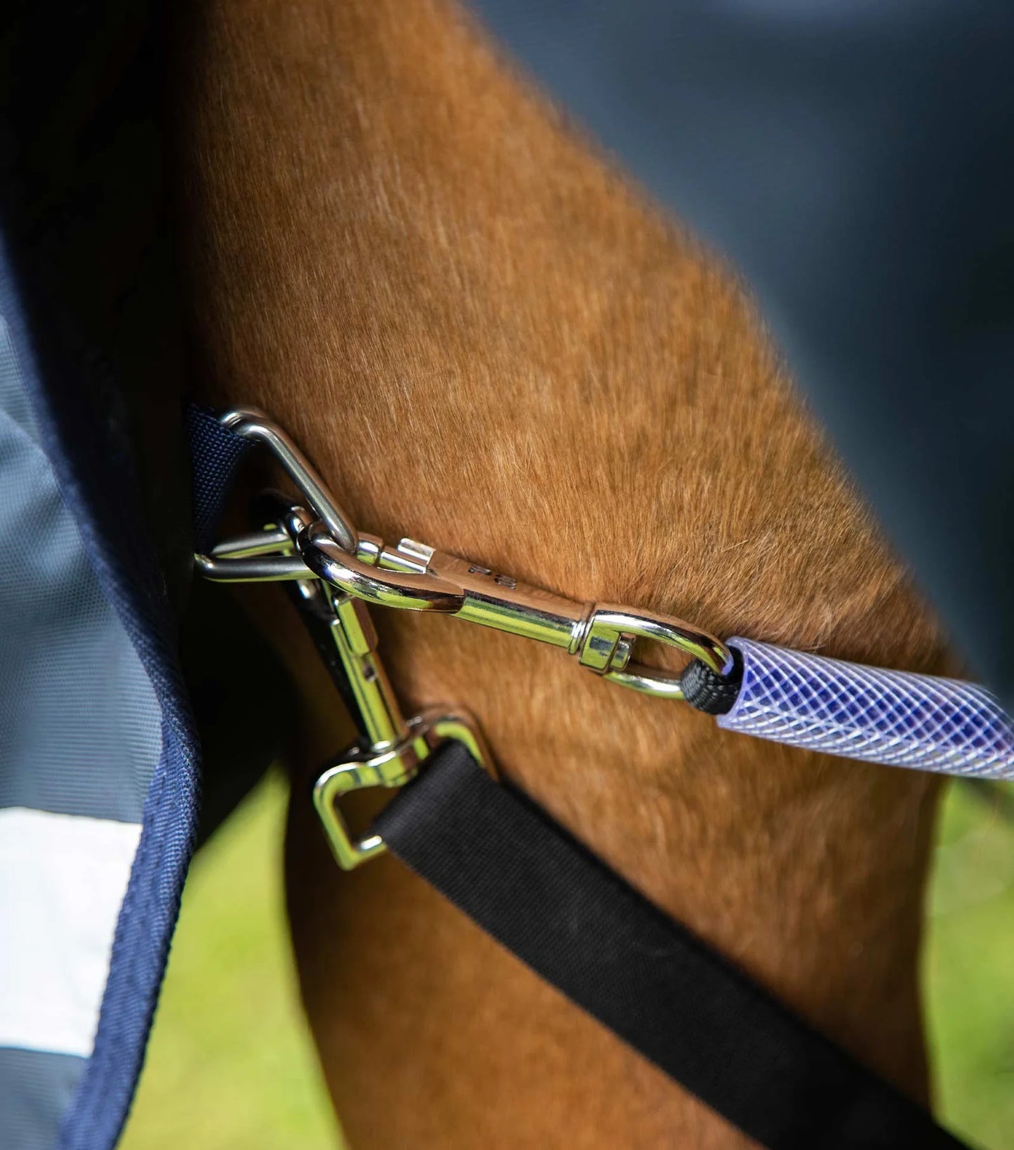 Premier Equine UK Buster Storm 220g Combo Turnout Rug with Classic Neck - Navy