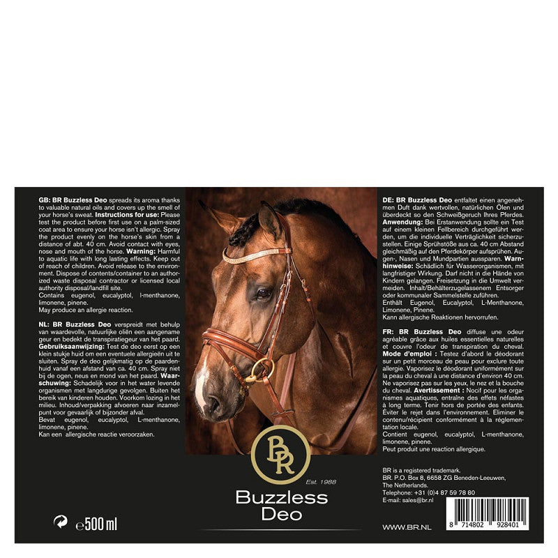 BR Buzzless Deo (fly repellant) 500 ml