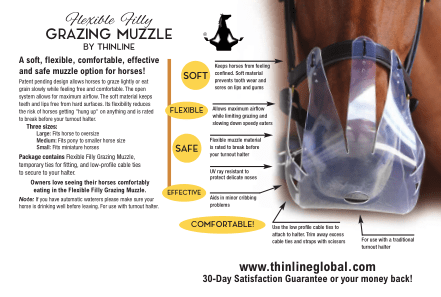 ThinLine Flexible Filly Grazing Muzzle