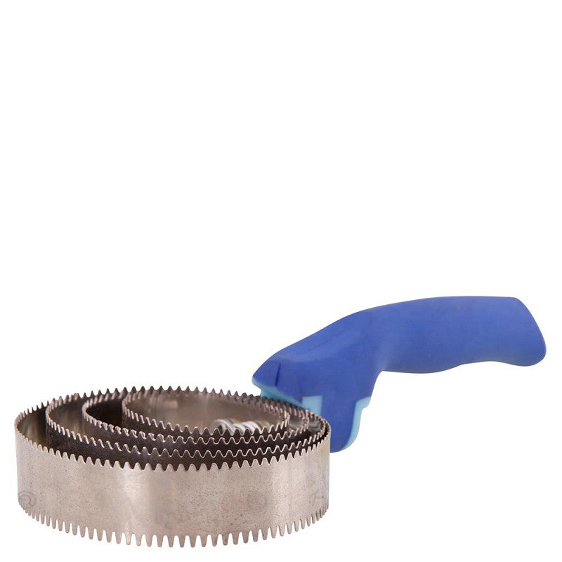 BR Premiere Metal Curry Comb Soft Grip with 4 Blades