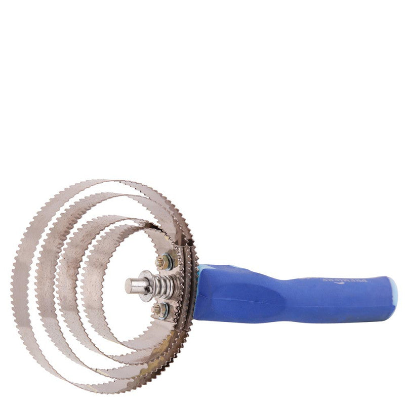 BR Premiere Metal Curry Comb Soft Grip with 4 Blades