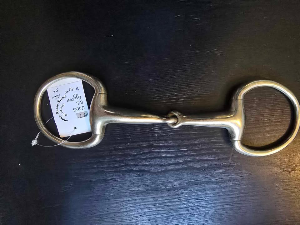 Used - BR Single Jointed Eggbutt Snaffle Bit - Used - 5”
