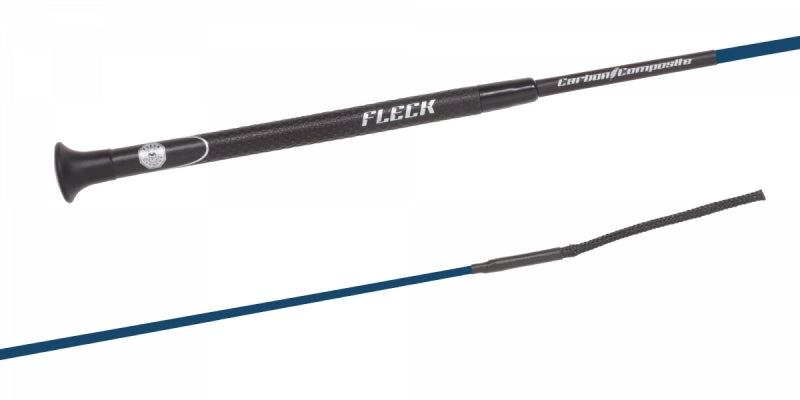 Fleck Carbon Dressage Whip - 120cm/48"/Navy - CLEARANCE *REG$70*