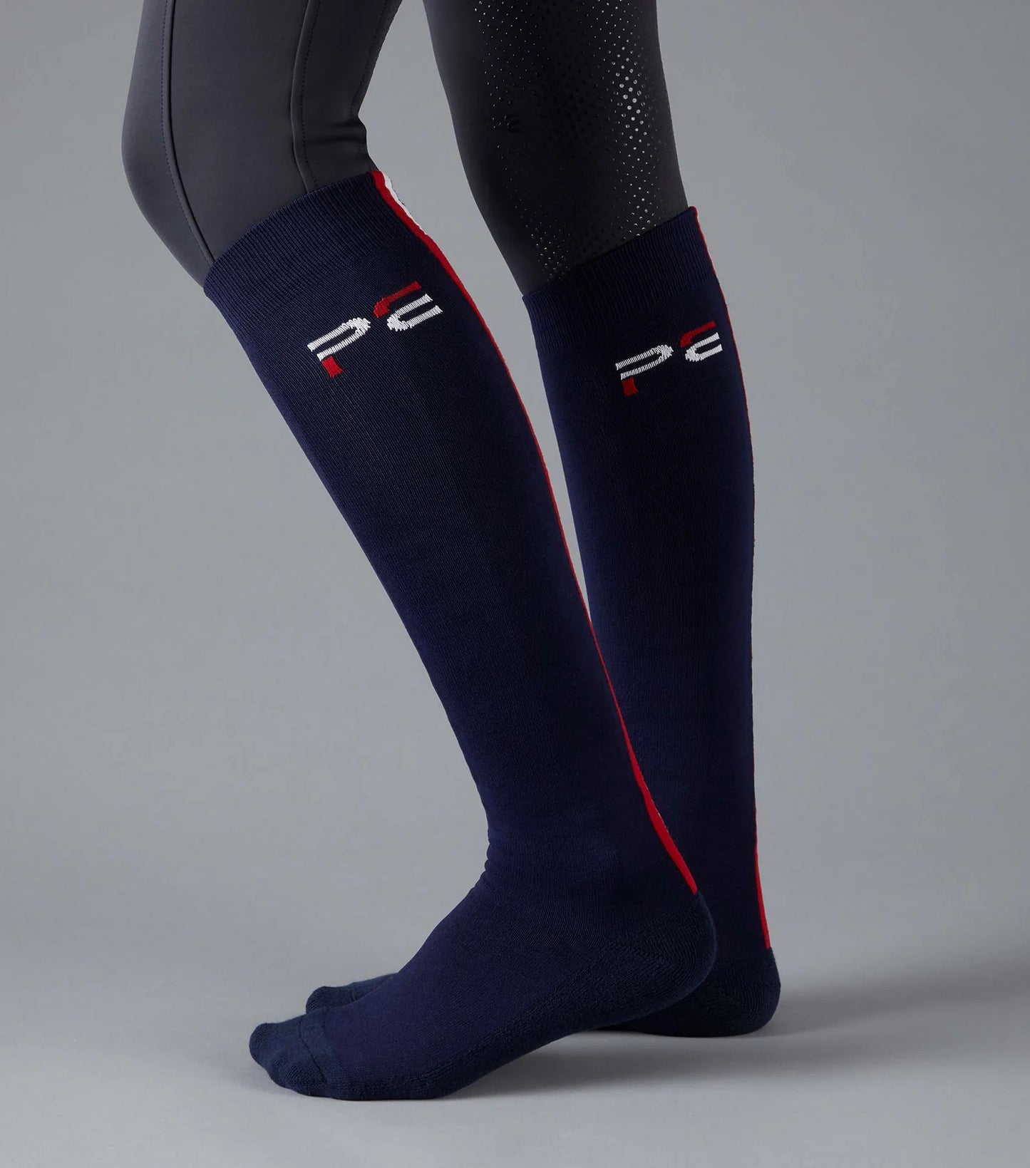 Premier Equine UK PE Sports Highlight Riding Socks (1 Pair) Navy