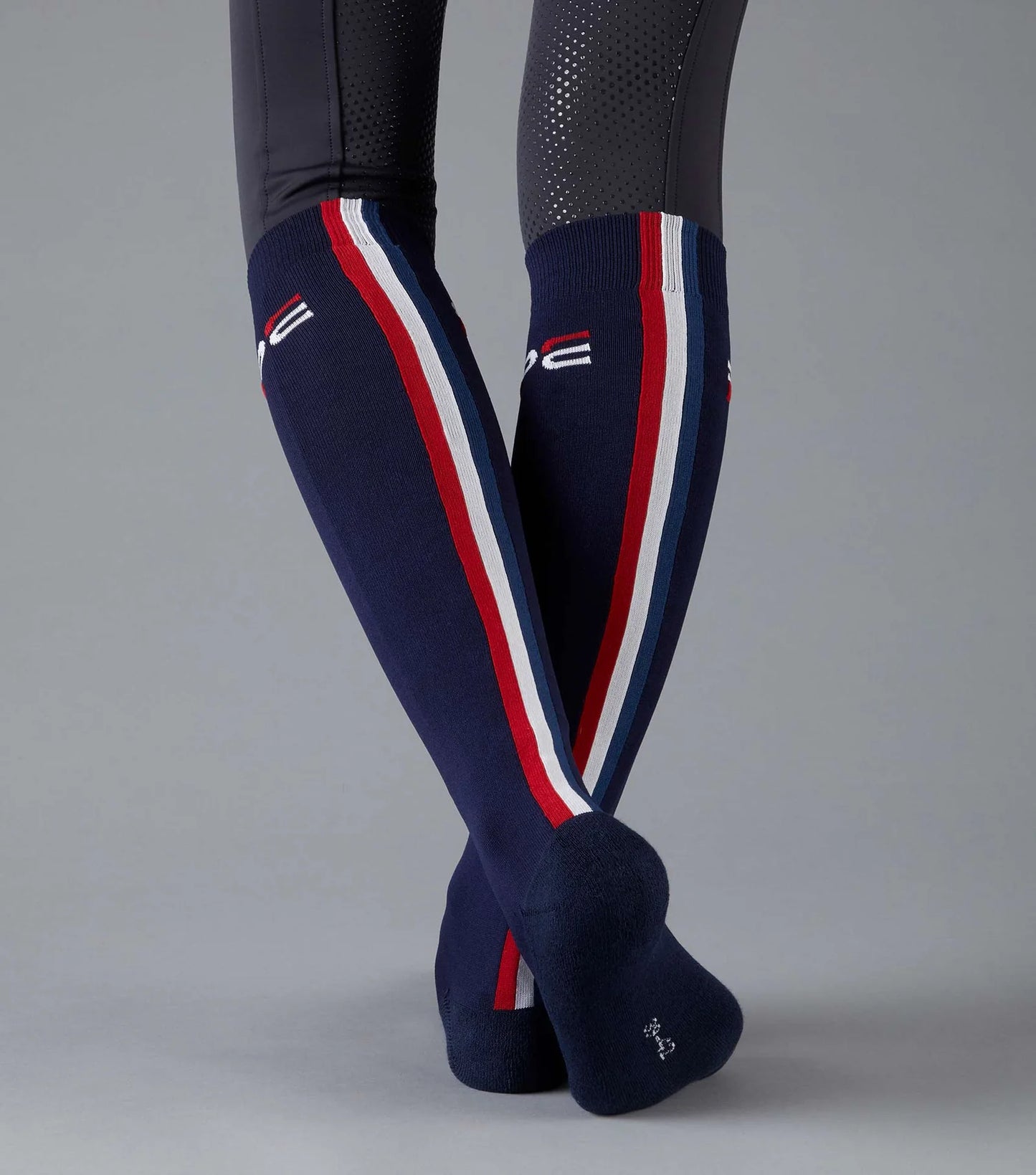Premier Equine UK PE Sports Highlight Riding Socks (1 Pair) Navy