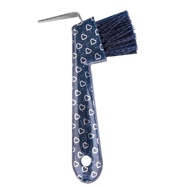 Waldhausen Hoof pick lucky horse hearts Night Blue