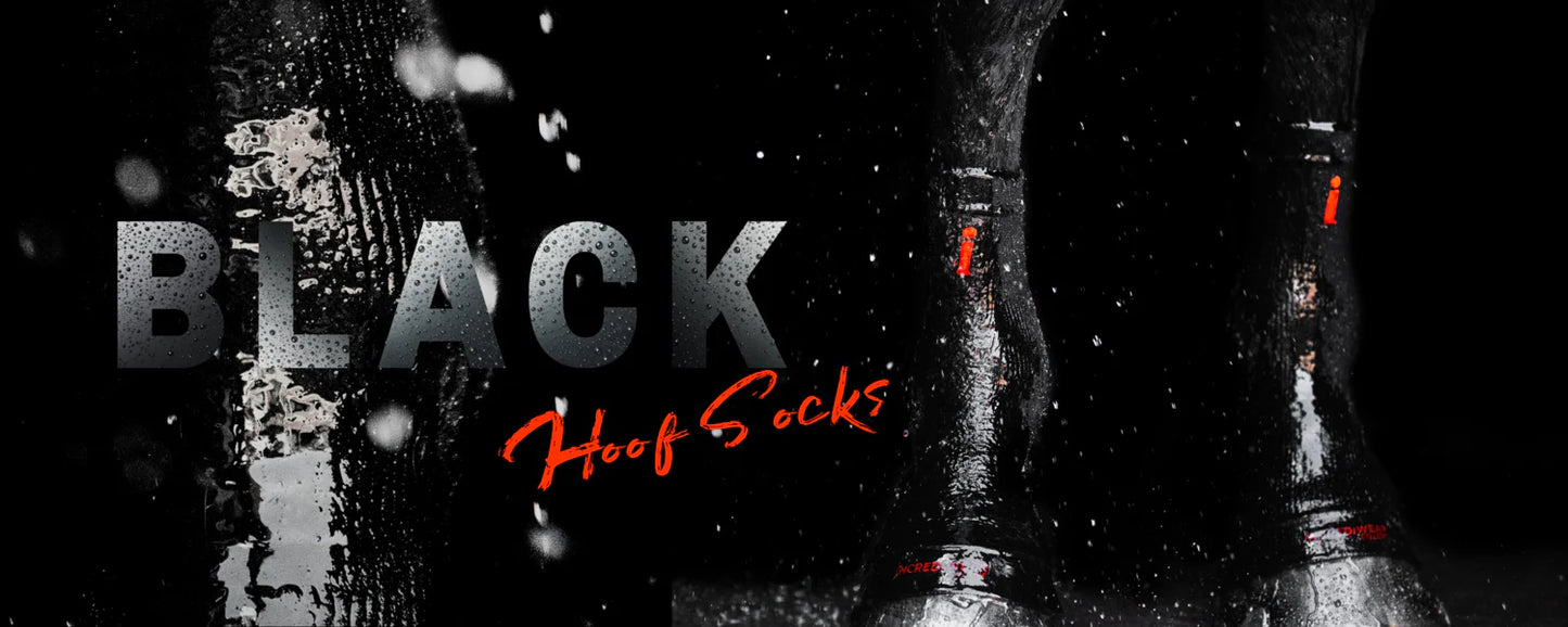 Incrediwear Equine Circulation Hoof Socks (Pair) Black