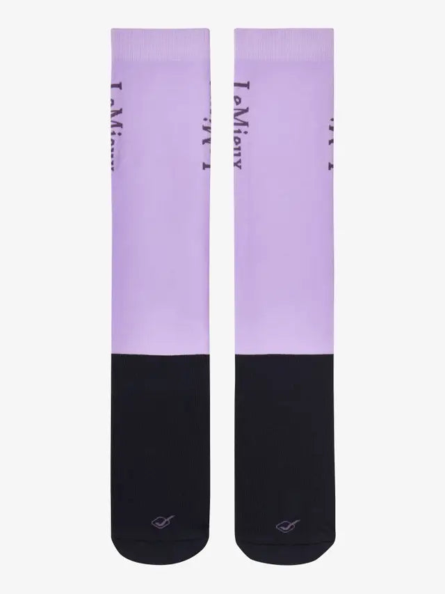 LeMieux Competition Socks 2 Pack Lilac Medium *SALE*