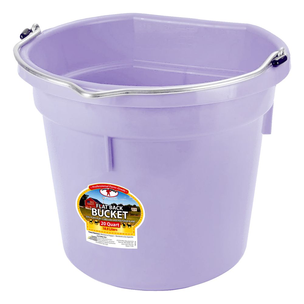 DuraFlex Bucket - Flat Back - 20 Quart - Lavender