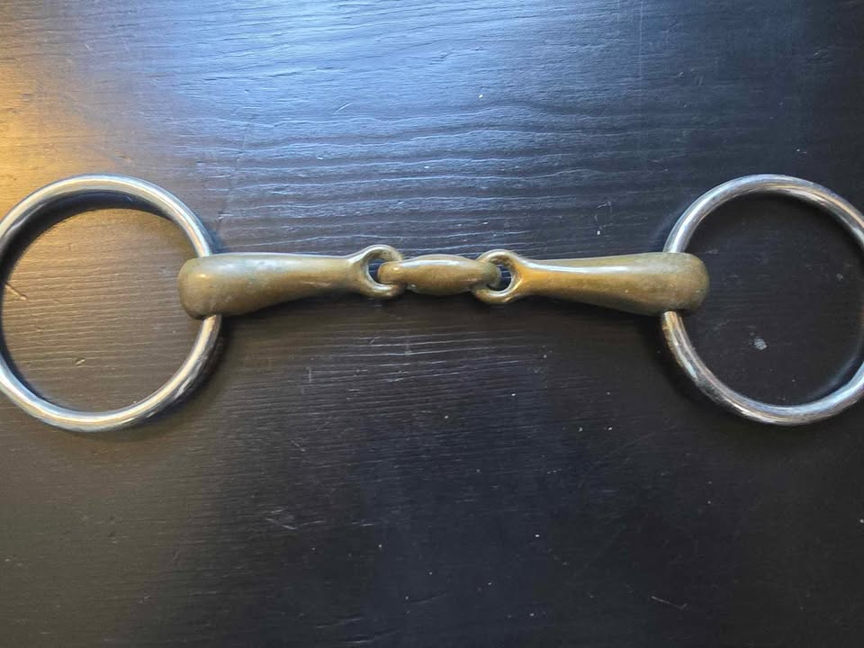 Used - Herm Sprenger KK Ultra loose ring Bit - Double Jointed Lozenge - Used - L/5" W/15mm RD/70mm