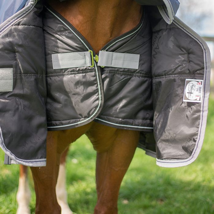 Canadian Horsewear Calypso Full Body 50g Rainsheet - Liner Compatible - Size 81" - Blue