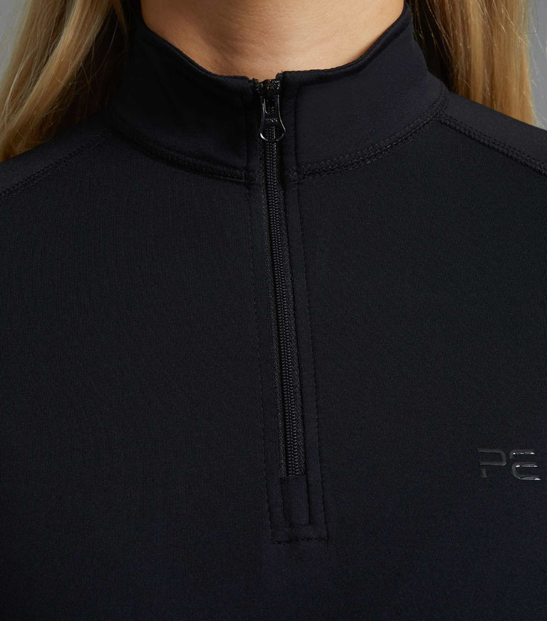 Premier Equine UK Ombretta Ladies Technical Riding Top - Black/UK 16