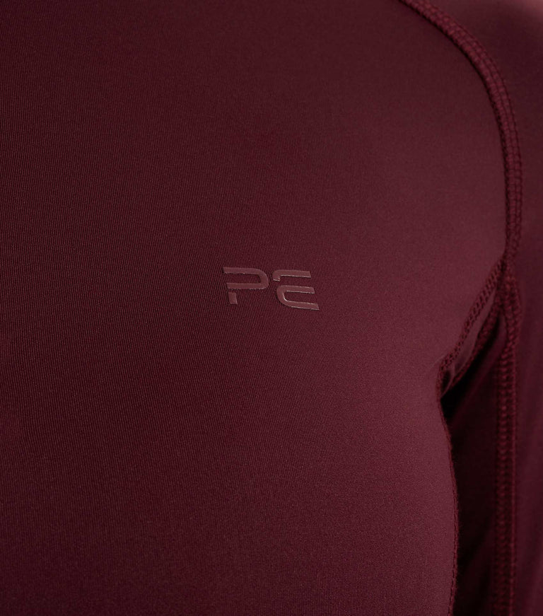 Premier Equine UK Ombretta Ladies Technical Riding Top - Wine/UK 14