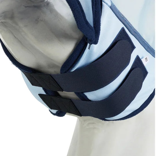 Professional's Choice FlyScreen Fly Mask w/Ears & Nose - Cob & Horse - Sky/Blue