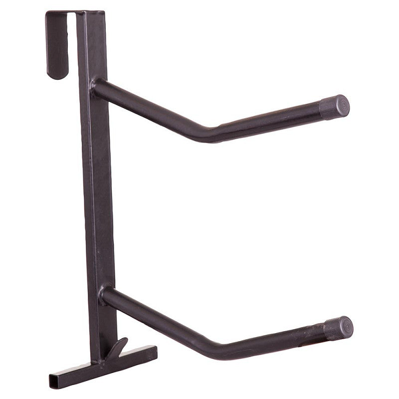 BR Premiere Pipe Frame Saddle Rack - holds 2 saddles with hook - Black