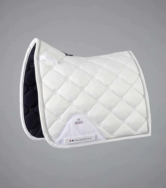 Premier Equine UK Saltare Close Contact Dressage Square Pad - White