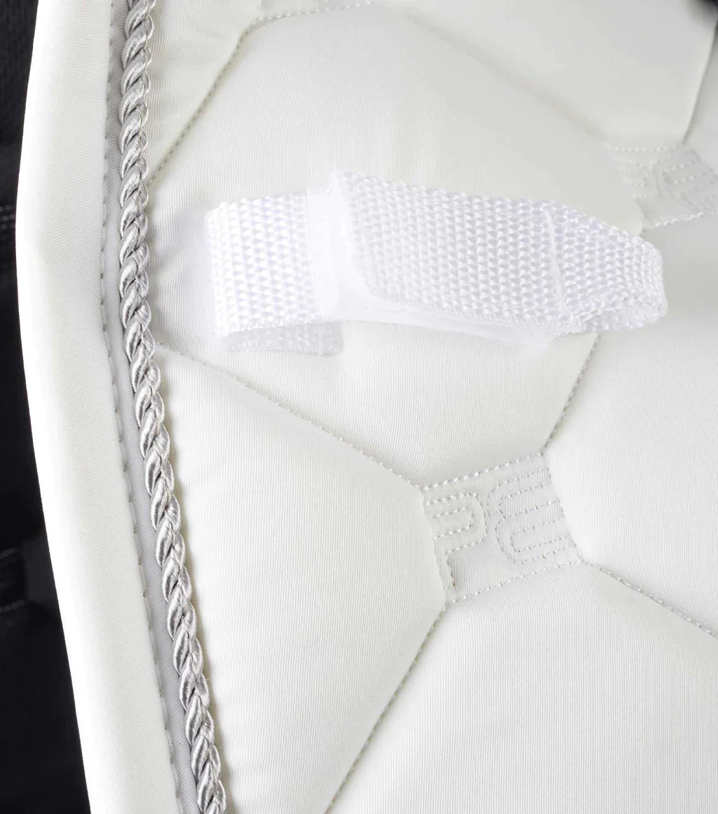 Premier Equine UK Saltare Close Contact Dressage Square Pad - White