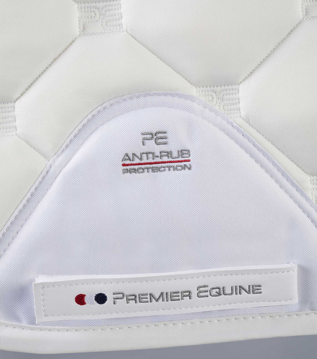 Premier Equine UK Saltare Close Contact Dressage Square Pad - White