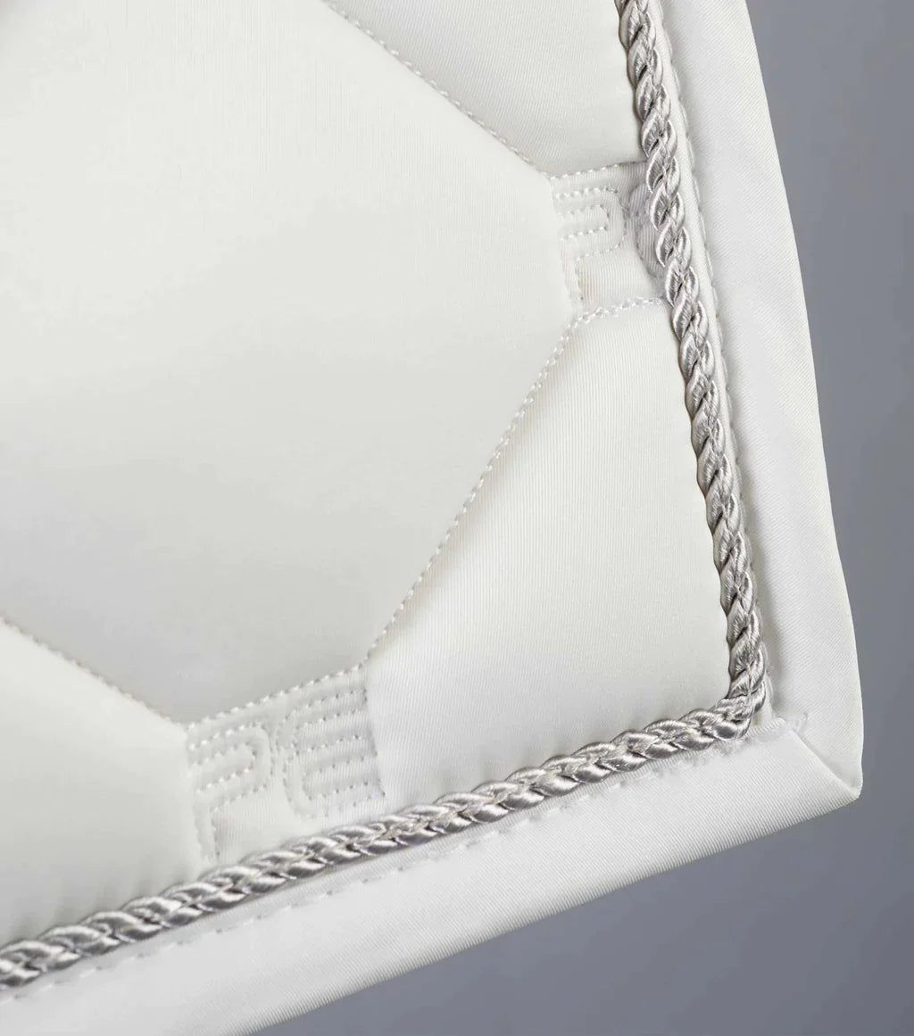 Premier Equine UK Saltare Close Contact Dressage Square Pad - White