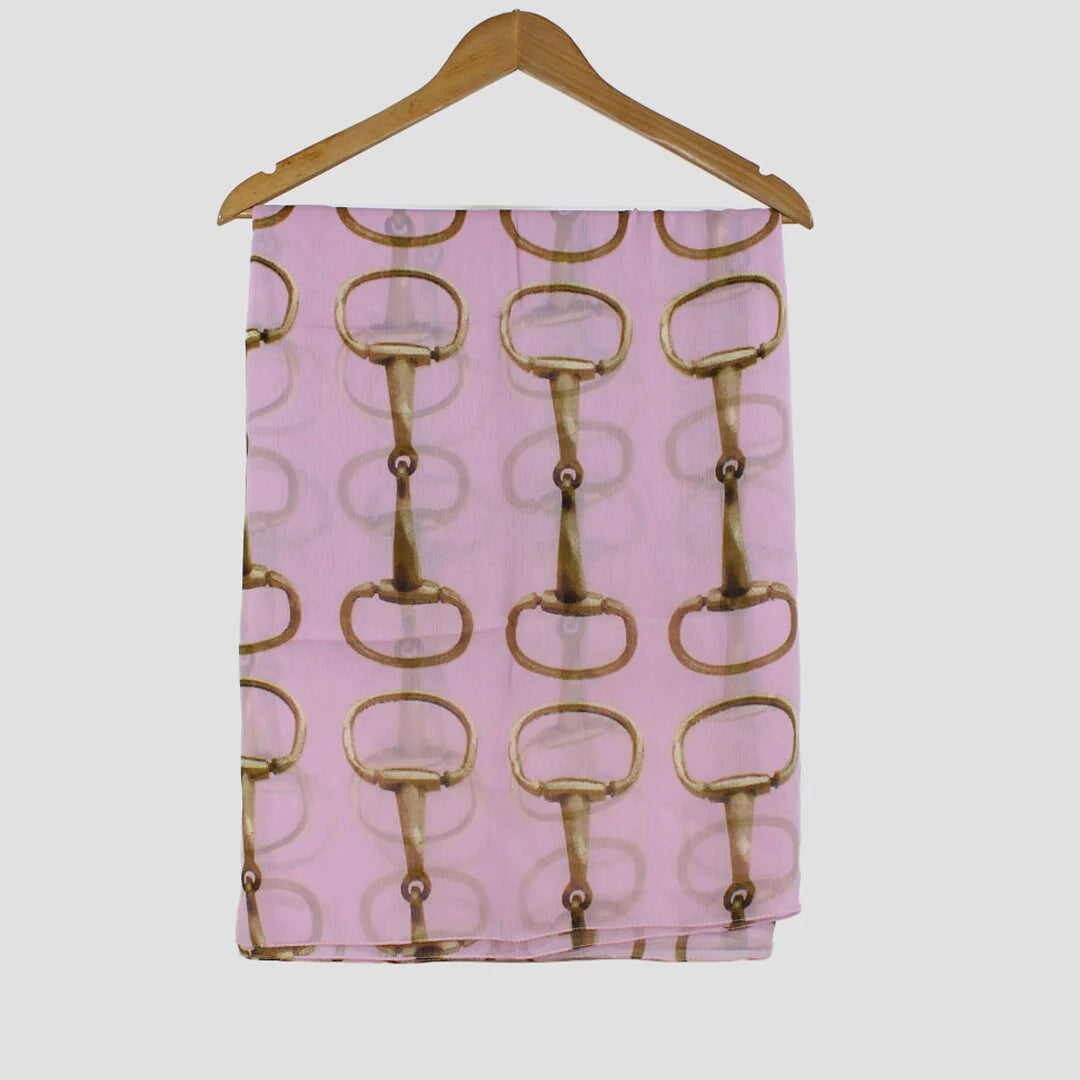 Grays Scarf - Snaffle Bit - Pink - CLEARANCE!! Reg $45.95