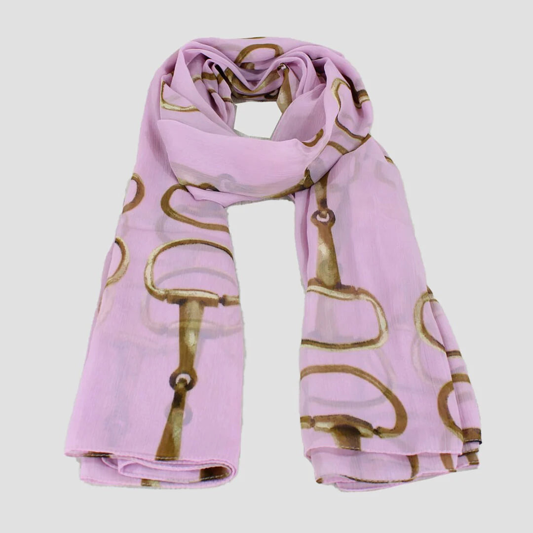 Grays Scarf - Snaffle Bit - Pink - CLEARANCE!! Reg $45.95
