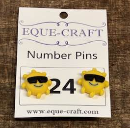 Number Pins - Sun