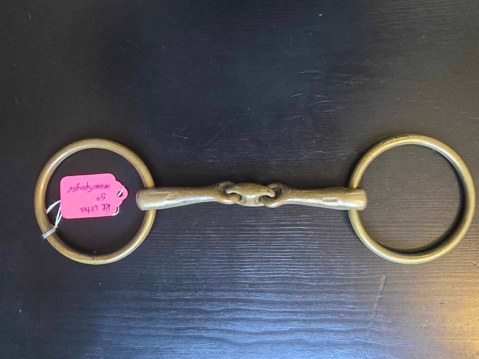 Herm Sprenger KK Ultra loose ring bit - Double Jointed Lozenge - Used - L/5" W/10mm RD/70mm