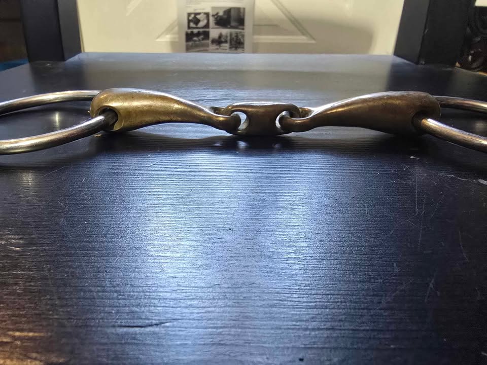 Used - Herm Sprenger KK Ultra loose ring Bit - Double Jointed Lozenge - Used - L/5" W/15mm RD/70mm