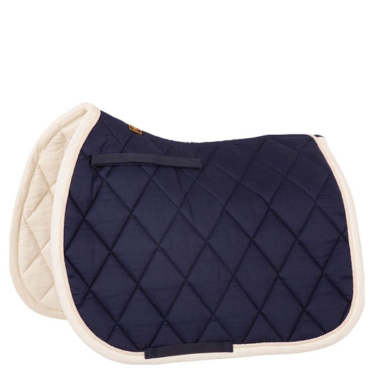 BR Saddle Pad Event Full Size General Purpose Navy/Cream Clearance