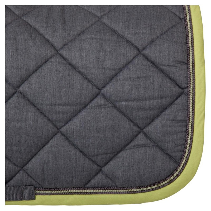 BR Clearance - BR Saddle Pad Melange Exclusive General Purpose Full Size - Grey/Lime