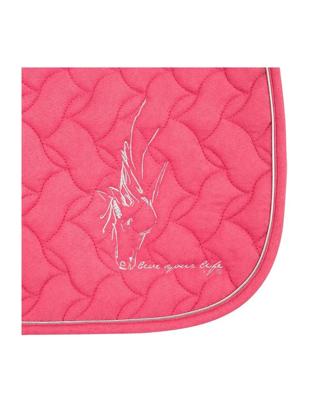 BR Saddle Pad 4-EH Storm Cob Size GP Carmine - Limited Edition