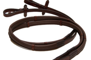 ThinLine English Reins with or without Stops - black or dark brown