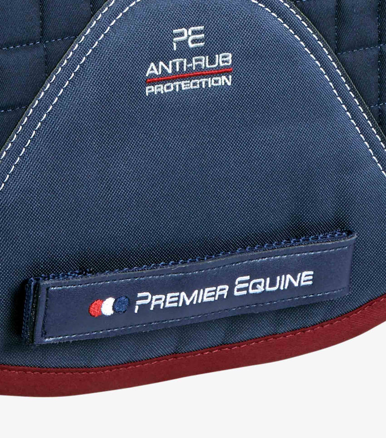 Premier Equine UK Saddle Pad Close Contact Euro Cotton Dressage Full Navy