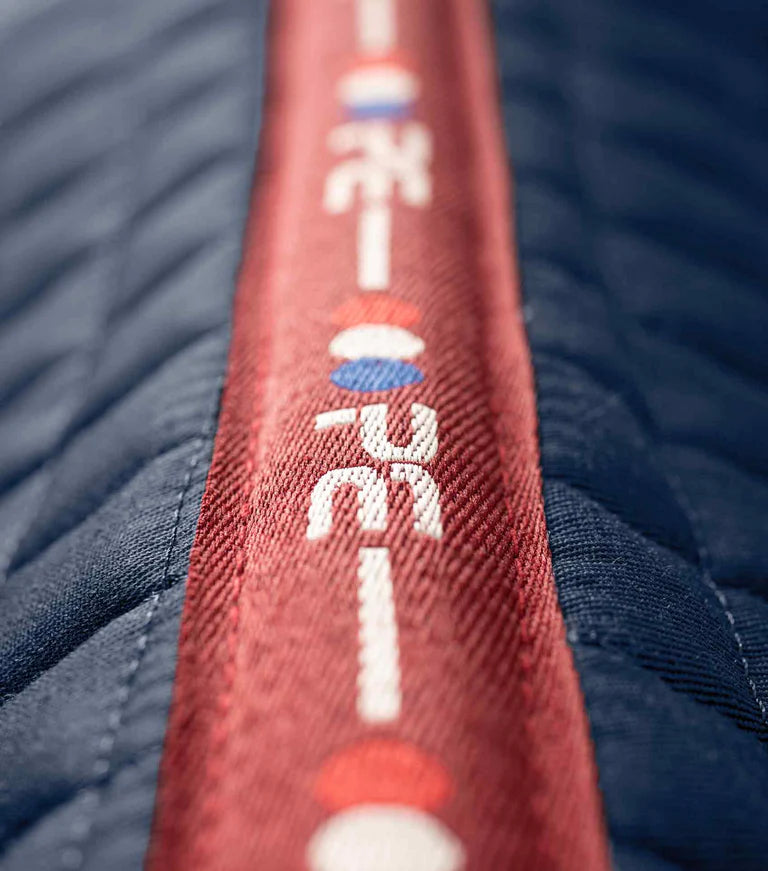 Premier Equine UK Saddle Pad Close Contact Euro Cotton Dressage Full Navy
