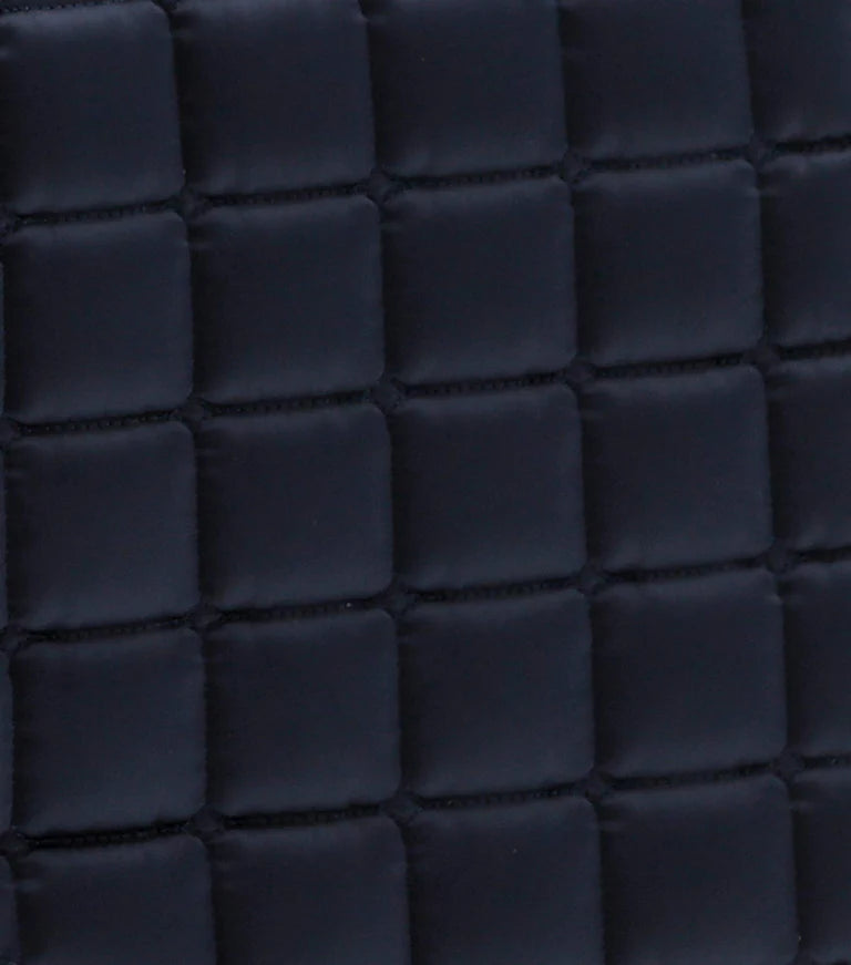 Premier Equine UK Saddle Pad Azzure Anti-Slip Satin Dressage Square Navy/Full