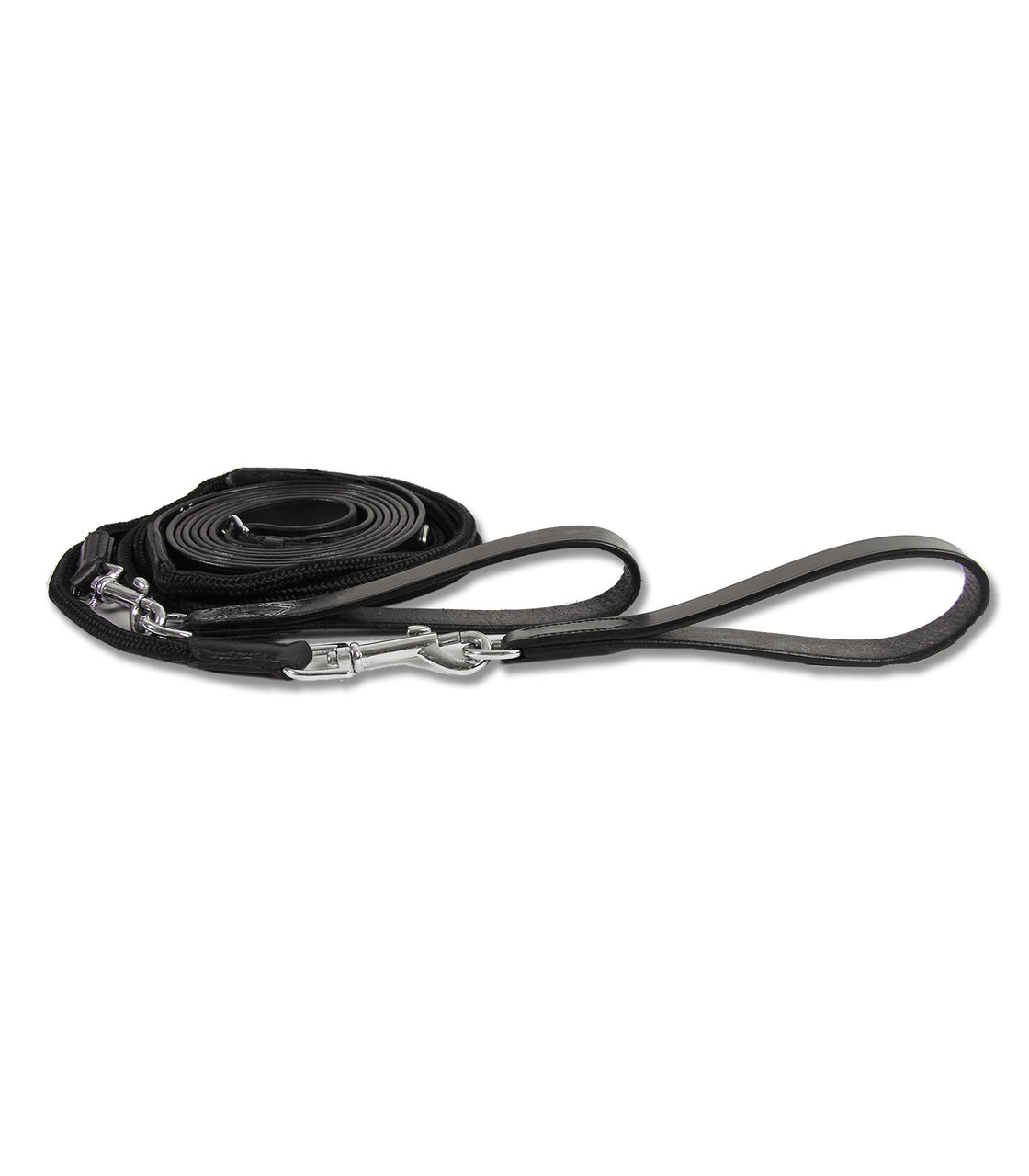Waldhausen Leather/Nylon Draw Reins Black
