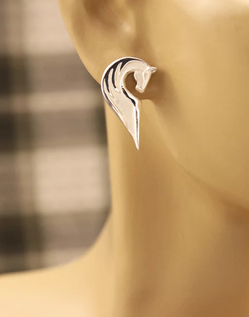 Designs by Loriece - Spirit Horse Silver Earrings