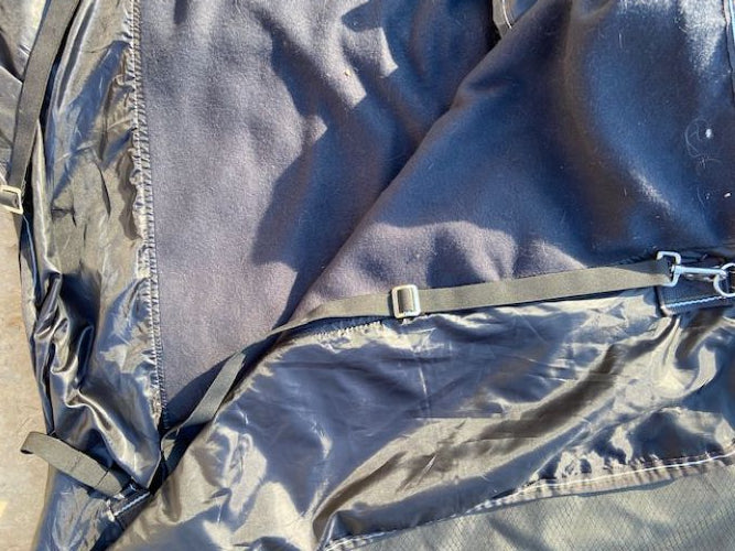 BR Premiere 600D Rain Rug - Straight Fleece Lining - Forest Green Size 205cm/81" - Limited Edition