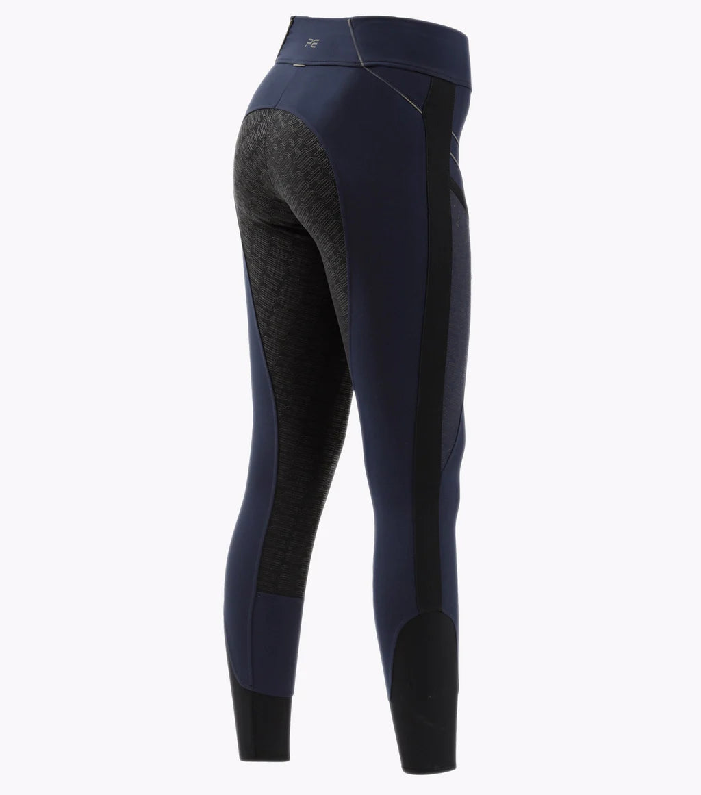 Premier Equine UK Ronia Gel Pull-On Riding Tights Navy