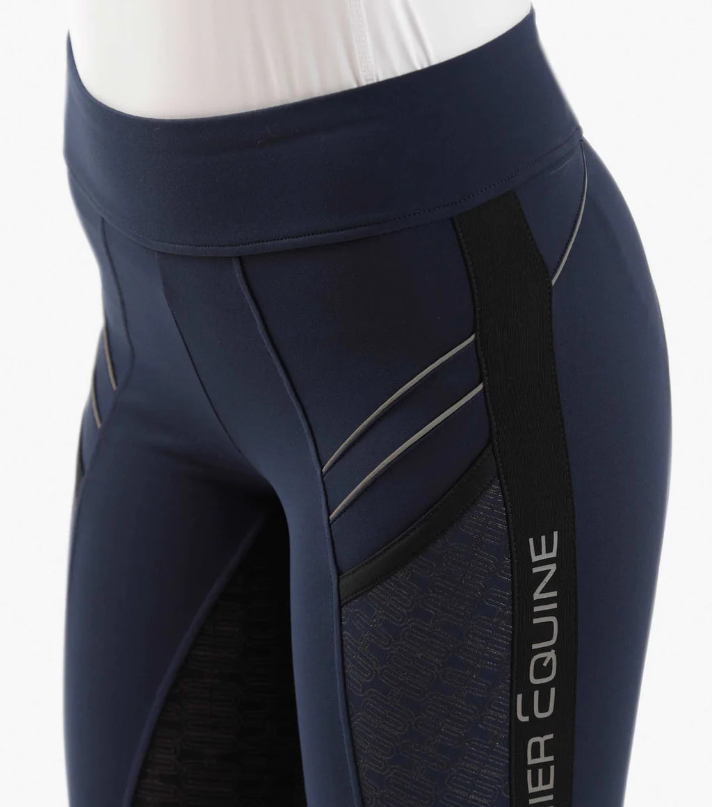 Premier Equine UK Ronia Gel Pull-On Riding Tights Navy